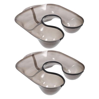 Beaupretty 2pcs Hairdressing Medicine Tray Salon Hair Washing Tray Hair Salon Supplies Dye Stylist Tool