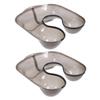 Beaupretty 2pcs Hairdressing Medicine Tray Salon Hair Washing Tray Hair Salon Supplies Dye Stylist Tool view 1