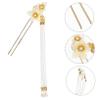 DECOMELODY Flower Hair Sticks Tassels 2-Piece Set Adjustable Length Alloy Material Elegant Hair Accessories for Women and Girls Suitable for Traditional Costumes and Special Occasions view 2