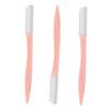 KAILIKETIY 3pcs Pink Eyebrow Trimmer Facial Hair Razor Kit for Gentle Eyebrow Shaping Portable Makeup Tool for Women for Travel and Daily Use view 1