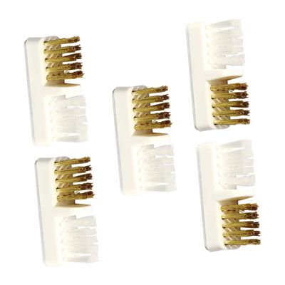 FOYTOKI 5pcs Copper Wire Brush Cleaning Tool for Nail Drill Bits Durable and Ergonomic Nail Dust Cleaner for Professional and Home Use