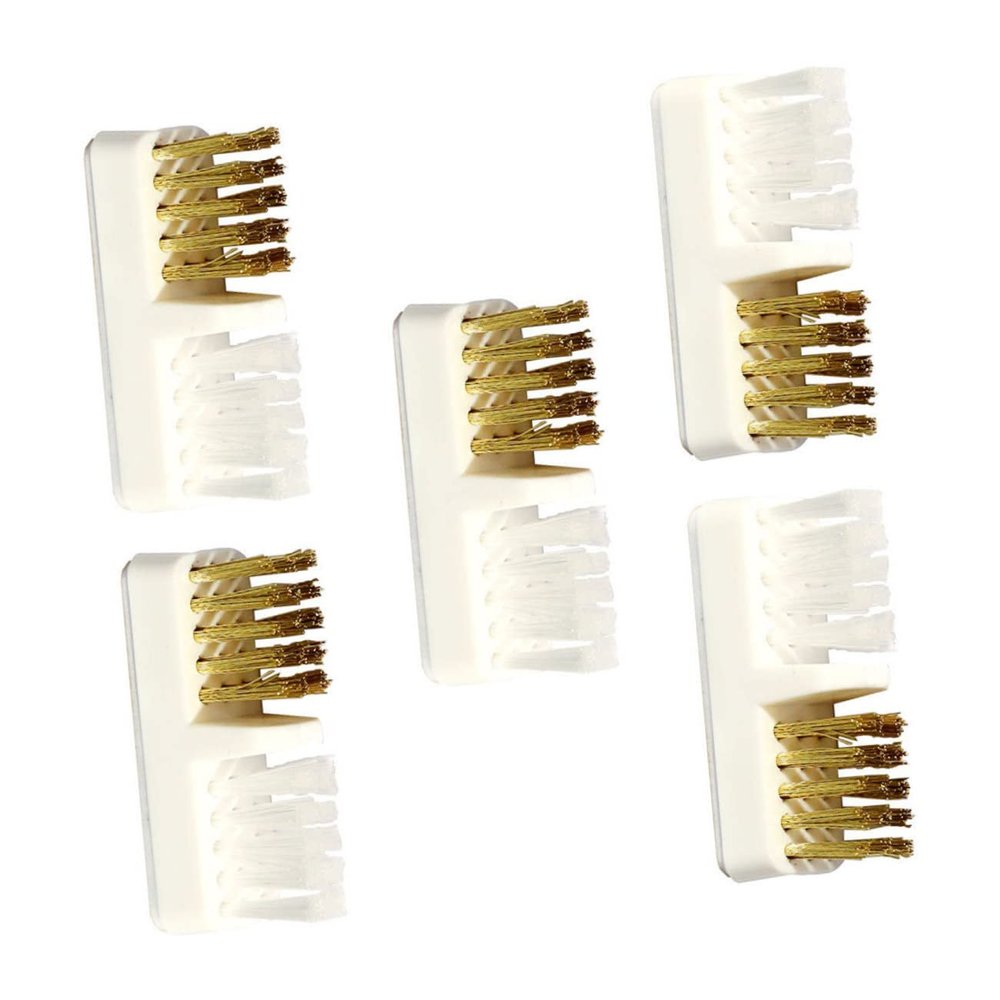 FOYTOKI 5pcs Copper Wire Brush Cleaning Tool for Nail Drill Bits Durable and Ergonomic Nail Dust Cleaner for Professional and Home Use