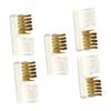 FOYTOKI 5pcs Copper Wire Brush Cleaning Tool for Nail Drill Bits Durable and Ergonomic Nail Dust Cleaner for Professional and Home Use view 1