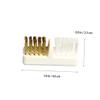 FOYTOKI 5pcs Copper Wire Brush Cleaning Tool for Nail Drill Bits Durable and Ergonomic Nail Dust Cleaner for Professional and Home Use view 2
