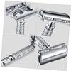 EXQUIMEUBLE Men's Double-Edged Manual Shaving Razor Vintage Hand Shaver Blades Classic Safety Razor Barbers and Home Use view 4
