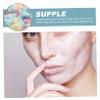EXQUIMEUBLE Cotton Balls Pink Yellow Blue Gentle Face Cleaning Makeup Removal Non-Woven Easy to Use view 3