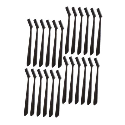 EXQUIMEUBLE 30pcs Portable Eyebrow Combs Eyelash Brushes Multi-function Eyebrow Grooming Tools Random Colors for Makeup Application and Shaping