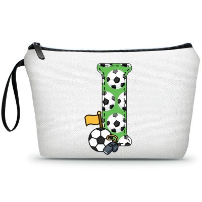 ARIOSEY Soccer Gifts Personalized Soccer Ball Cosmetic Bag for Purse Birthday Inspirational Gifts for Girls Women Team Coach Mom Stuff Travel Organizer-I