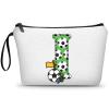 ARIOSEY Soccer Gifts Personalized Soccer Ball Cosmetic Bag for Purse Birthday Inspirational Gifts for Girls Women Team Coach Mom Stuff Travel Organizer-I view 1