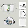 ARIOSEY Soccer Gifts Personalized Soccer Ball Cosmetic Bag for Purse Birthday Inspirational Gifts for Girls Women Team Coach Mom Stuff Travel Organizer-I view 2