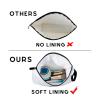 ARIOSEY Soccer Gifts Personalized Soccer Ball Cosmetic Bag for Purse Birthday Inspirational Gifts for Girls Women Team Coach Mom Stuff Travel Organizer-I view 4