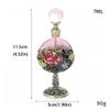 Vintage Perfume Bottle Empty, 7Ml Roses Fancy Decoration Perfume Bottle, Travel Perfume Bottle Refillable,Pink-11.5 * 5cm view 2