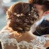 12 Pieces Bride Hair Pins Rhinestones Gold Hair Accessories for Women Crystal Wedding Hairpiece for Bridesmaids view 2