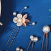 12 Pieces Bride Hair Pins Rhinestones Gold Hair Accessories for Women Crystal Wedding Hairpiece for Bridesmaids view 4
