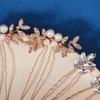 12 Pieces Bride Hair Pins Rhinestone Bridal Gold Hairpiece for Women Crystal Wedding Hair Accessories for Bridesmaids view 3