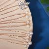 12 Pieces Bride Hair Pins Rhinestone Bridal Gold Hairpiece for Women Crystal Wedding Hair Accessories for Bridesmaids view 4