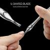 Double Ended Cuticle Pusher 2 In 1 Cuticle Cutter Stainless Steel Cuticle Pusher Remover Manicures Tool Nails Care Tool view 3