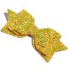 10Pcs 13CM 5" Big Boutique Glitter Synthetic Leather Hair Bows For Hairpins Glitter Bowknot Bow For Women (10Pcs Orange, With Clip) view 3
