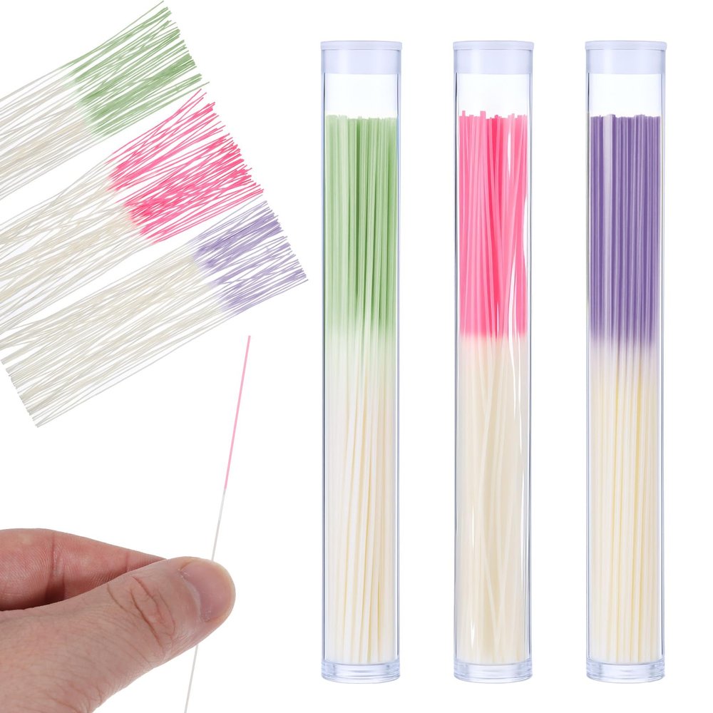 180 PCS Earring Hole Cleaner, Disposable Ear Hole Cleaner Piercing Cleaners, Floss Ear Piercing for Women Men Pierced Ears Care Kit(3 Colors)