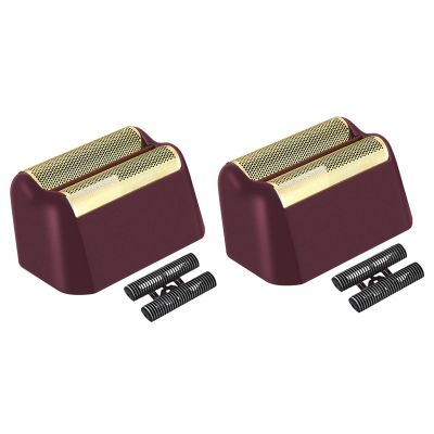 2 Pack Professional 5 Star Series Finale Shaver Replacement Foil and Cutter Bar Assembly Compatible With Wahl Shaver Foil 7031-100, 7043-100 Super Close Shaving Replacement Heads (Black)