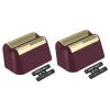 2 Pack Professional 5 Star Series Finale Shaver Replacement Foil and Cutter Bar Assembly Compatible With Wahl Shaver Foil 7031-100, 7043-100 Super Close Shaving Replacement Heads (Black) view 1