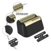 3 Pack Professional 5 Star Series Finale Shaver Replacement Foil and Cutter Bar Assembly Compatible With Wahl Shaver Foil 7031-100, 7043-100 Super Close Shaving Replacement Heads (Black) view 2