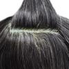 French Lace Front Mens Toupee Hair System For Men Hair Replacement Durable Mono Poly Skin Toupee For Men Soft Human Hair Pieces Natural Hairline #1B10 Off Black+10%Gray-110%Light to Medium Density 6X9 view 4