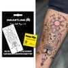 INKARTLINK Semi Permanent Tattoo, Large Male Arm Party Tattoo, Beautiful and Realistic Design, Fun Tattoo Experience, Cruelty-free, Non-reflective, Waterproof (Mystical Lion Symbol) view 1