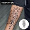 INKARTLINK Semi Permanent Tattoo, Large Male Arm Party Tattoo, Beautiful and Realistic Design, Fun Tattoo Experience, Cruelty-free, Non-reflective, Waterproof (Mystical Lion Symbol) view 3