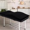 Black,180 * 60 * 18cm,Eyelash Extension Beauty Salon Ergonomic Curved Lash Bed Mattress Topper Velvet Massage Table Memory Foam Curved Eyelash Bed view 1