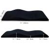Black,180 * 60 * 18cm,Eyelash Extension Beauty Salon Ergonomic Curved Lash Bed Mattress Topper Velvet Massage Table Memory Foam Curved Eyelash Bed view 2