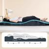 Black,178 * 71cm,Beauty Salon Ergonomic Curved Lash Bed Mattress Topper Velvet Massage Table High Density Memory Foam Eyelash Bed Massage Bed Cushion Support Back/Lumbar view 3
