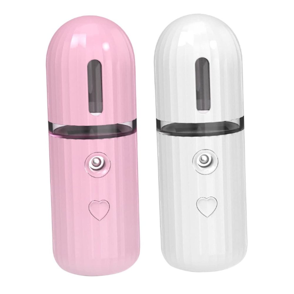 SAFIGLE Handy Moisturizing Mist Sprayer 2PCS Portable USB Charging Facial Hydrating Device for Home and Travel