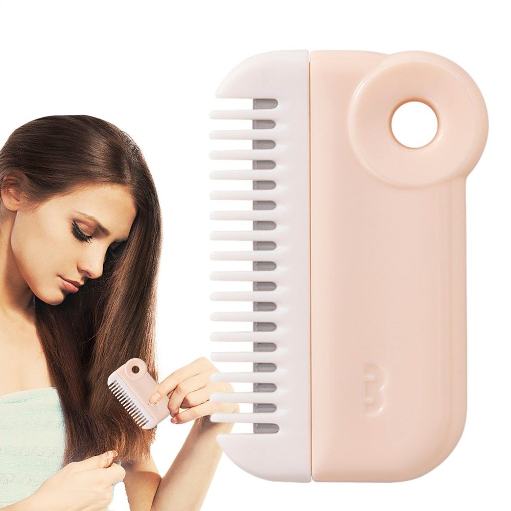 Split End Hair Trimmer Tool Hair Split End Trimmer, Haircut Comb for Removing Split Ends, Hair Trimming & Styling Tool for Damaged Hair, Multifunctional Haircutting Tool for Salon or Home Use,