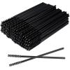 100 Pcs Disposable Eyelash Mascara Mini Brushes for Eye Lashes Extension Eyebrow and Makeup Small brush head and Small handle(Black) view 1