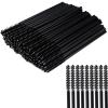 50 Pcs Disposable Eyelash Mascara Mini Brushes for Eye Lashes Extension Eyebrow and Makeup Small brush head and Small handle(Black) view 1