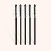 50 Pcs Disposable Eyelash Mascara Mini Brushes for Eye Lashes Extension Eyebrow and Makeup Small brush head and Small handle(Black) view 3