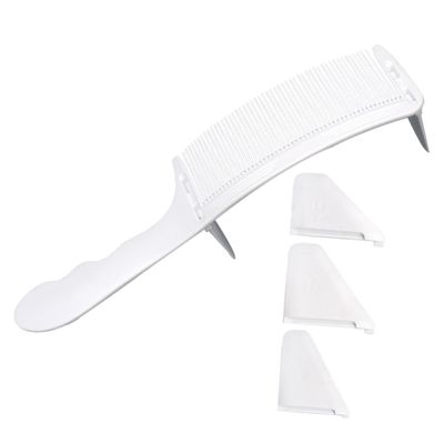 CALLARON Men's Hair Comb Curved S-shape Cutting Comb Flat Clipper Accessories for Hair Styling