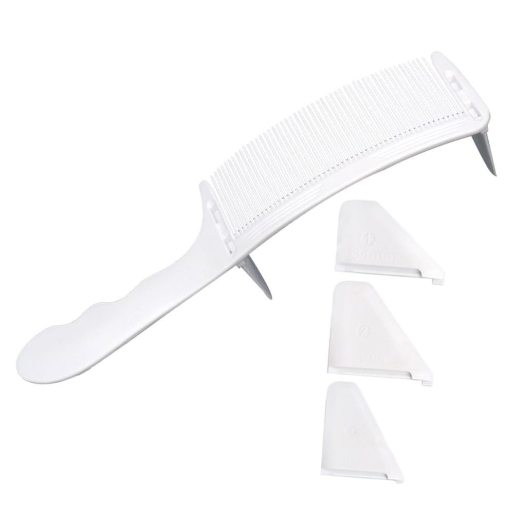 CALLARON Men's Hair Comb Curved S-shape Cutting Comb Flat Clipper Accessories for Hair Styling