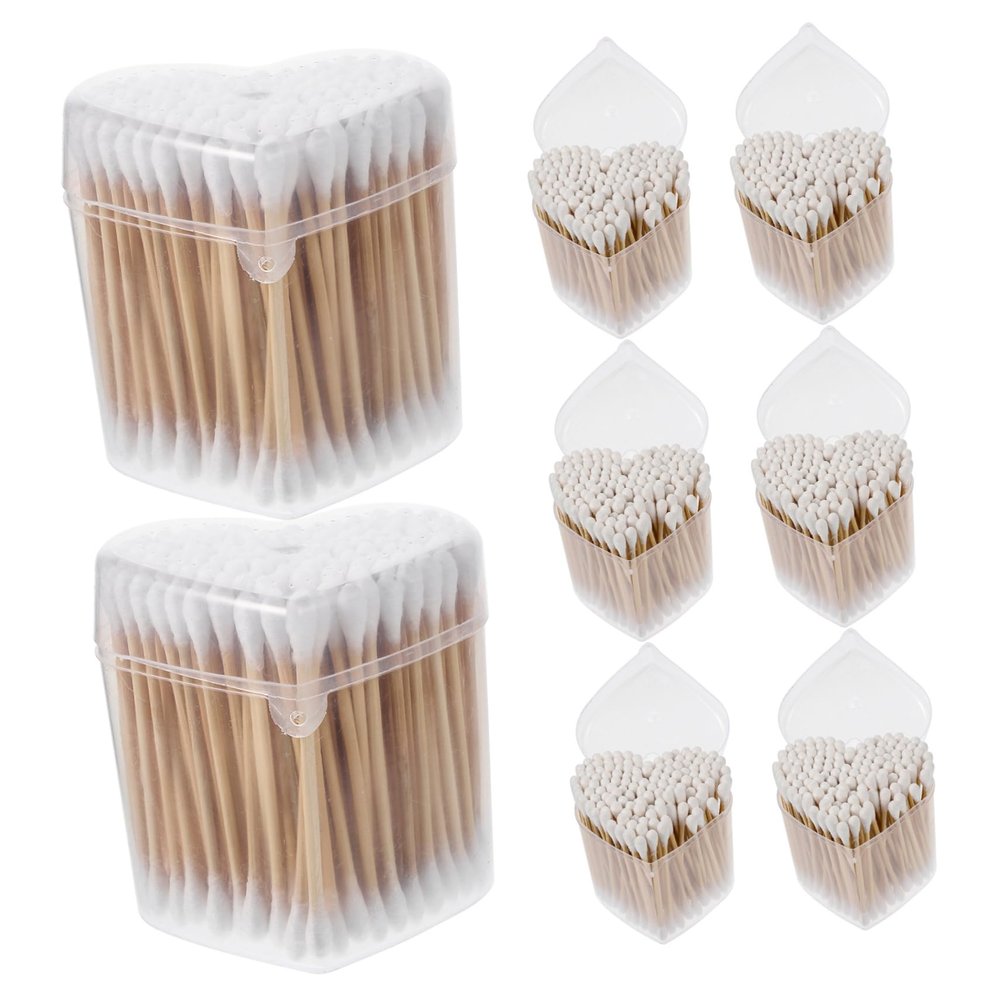 GALPADA Long Cotton Swabs 1200pcs Disposable Eyelash Cleaning Swabs for Makeup and Eyeliner Hypoallergenic Cotton Buds for Beauty Use