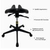 Adjustable Salon Chair,Swivel Saddle Stool with Wheels,Professional Saddle Stool Chair for Tattoo Artists Home Office view 4