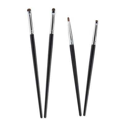 DEARMAMY 4pcs Eyeliner Brush Eye Makeup Tools for Women Portable Detail Brushes for Eyeshadow and Eyeliner Application for Personal and