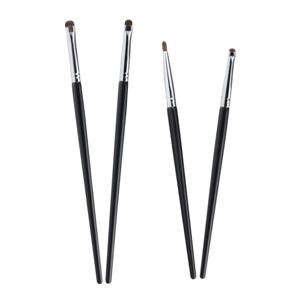 DEARMAMY 4pcs Eyeliner Brush Eye Makeup Tools for Women Portable Detail Brushes for Eyeshadow and Eyeliner Application for Personal and