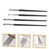 DEARMAMY 4pcs Eyeliner Brush Eye Makeup Tools for Women Portable Detail Brushes for Eyeshadow and Eyeliner Application for Personal and view 3
