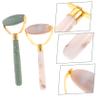 VICASKY 2pcs Jade Facial Massager Face Gua Sha Tool for Skin Care Uplift Massaging Beauty Roller view 2