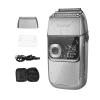 SIDUFHAOPKLL Electric Foil Shavers for Men All Metal 2 in 1 Foil Trimmer LED Waterproof Shaving Machine 3-Speed Adjustable(E) view 1