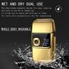 SIDUFHAOPKLL Electric Foil Shavers for Men All Metal 2 in 1 Foil Trimmer LED Waterproof Shaving Machine 3-Speed Adjustable(E) view 2