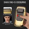 SIDUFHAOPKLL Electric Foil Shavers for Men All Metal 2 in 1 Foil Trimmer LED Waterproof Shaving Machine 3-Speed Adjustable(E) view 3