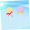 LALADEFIEE 2pcs Foot Rasp Foot Brush Lollipop Shaped Pumice Stone Scrubber Dead Skin Removal view 3