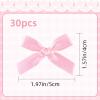 30PCS Pink Mini Bowknot Ribbon Barrettes,Hair Bows,Tiny Clip,Bow Clips,Butterfly Hair Accessories,Cute Claw Clips for Teens,Women & Girls view 3